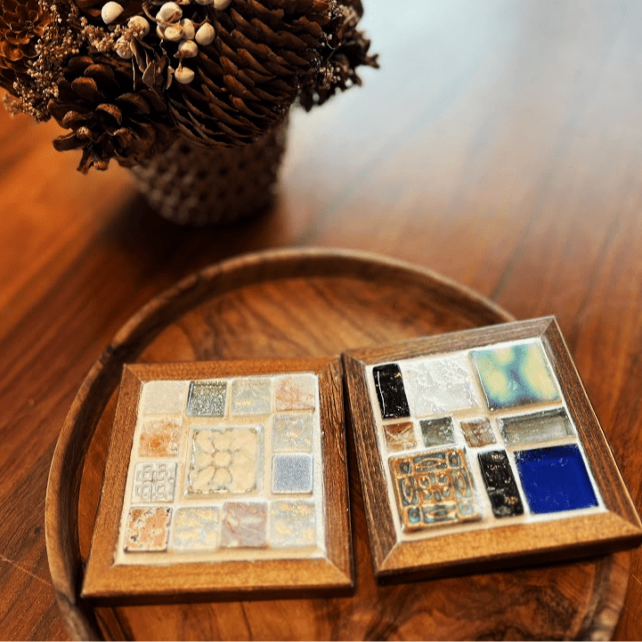 12月イベント タイルコースター作り